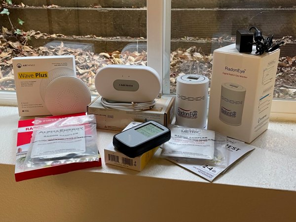 Radon test kit group