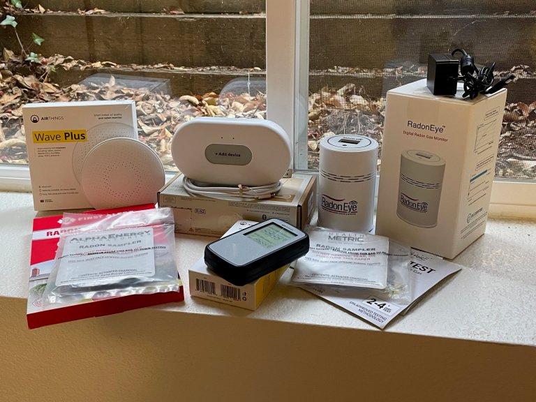 Radon test kit group