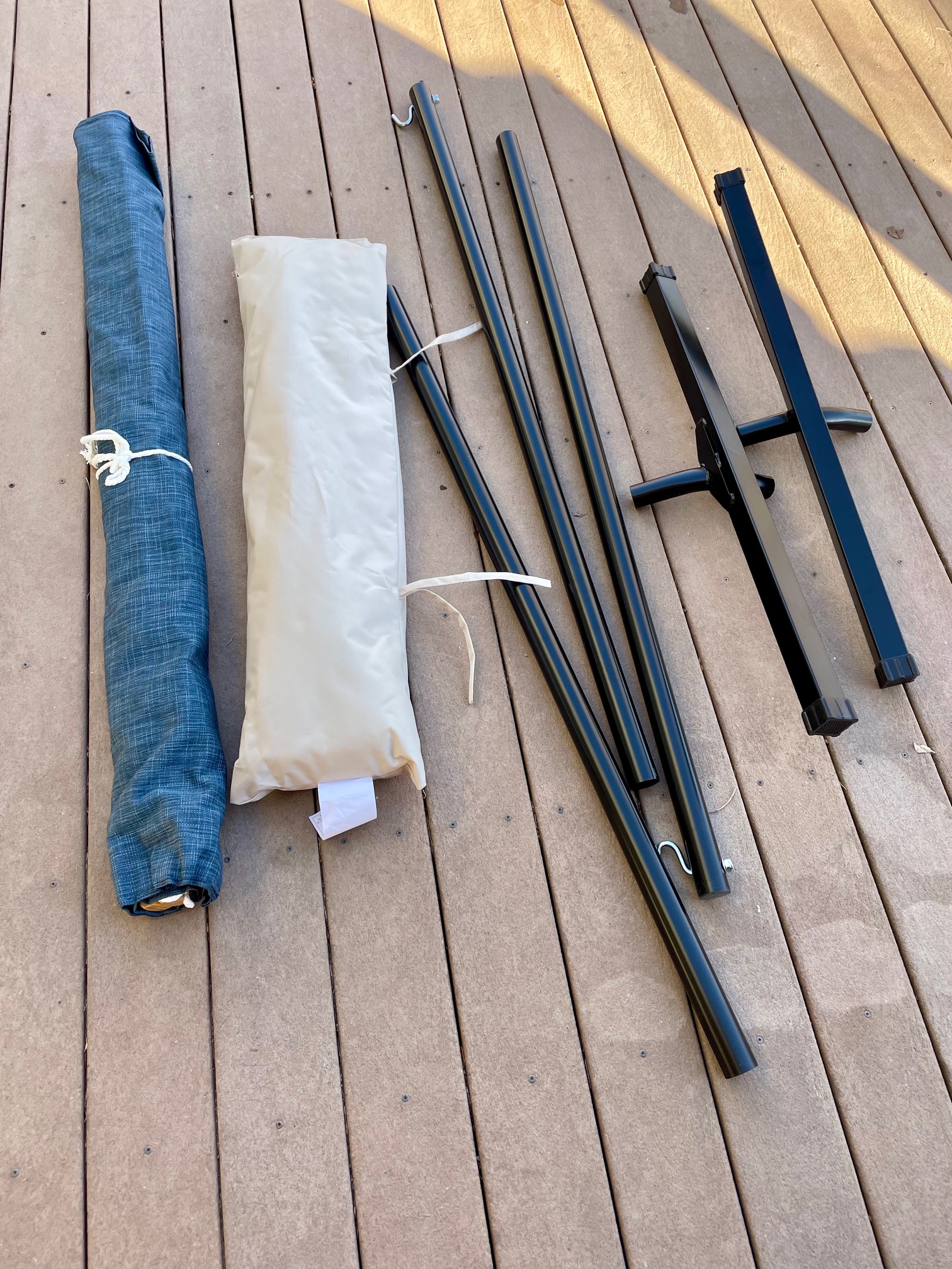 Suncreat hammock before assembly