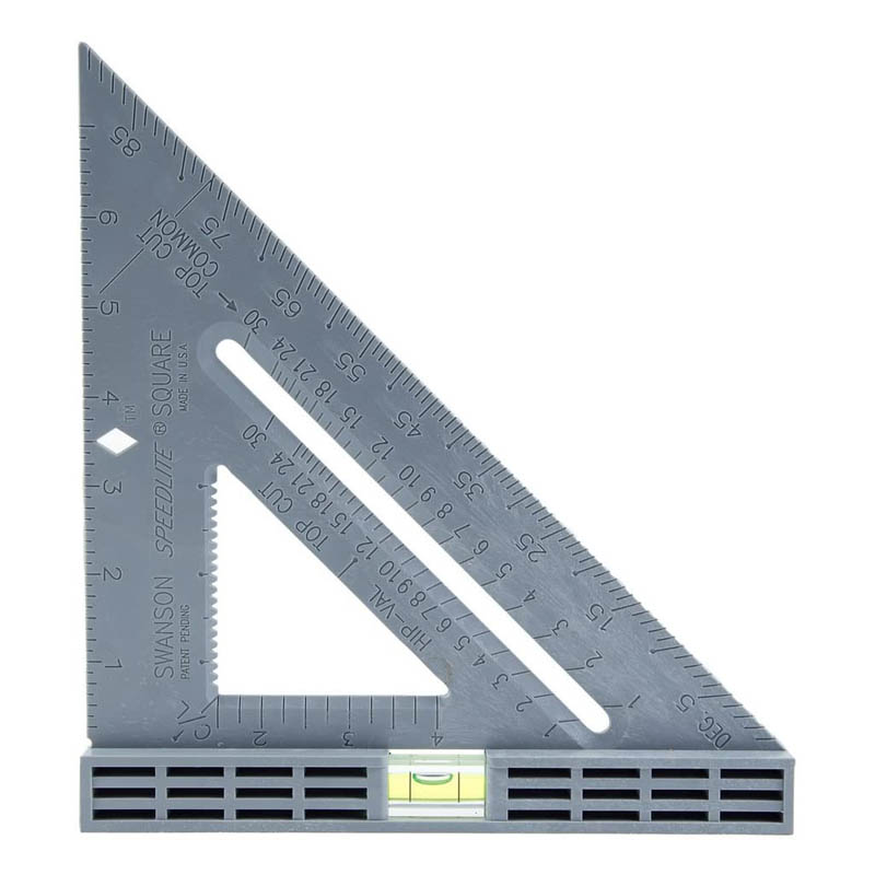 The Best Speed Square Option: Swanson Tool T0111 Speedlite Level Square Layout Tool