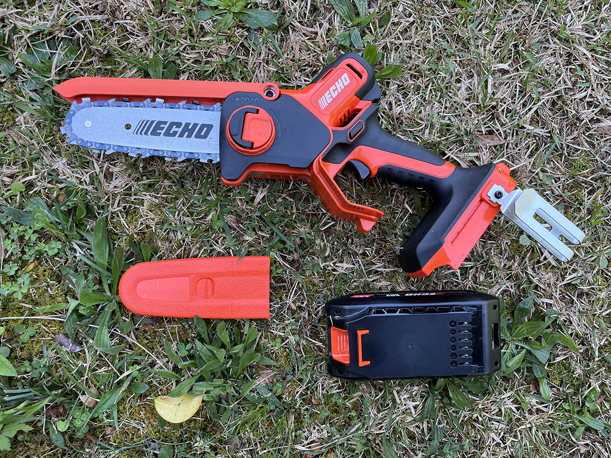 The Best Electric Chainsaw Echo pruning chainsaw disassembled