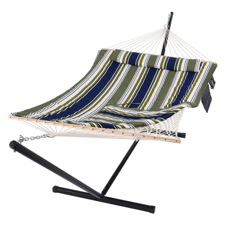SUNCREAT Double Outdoor Hammock with Stand