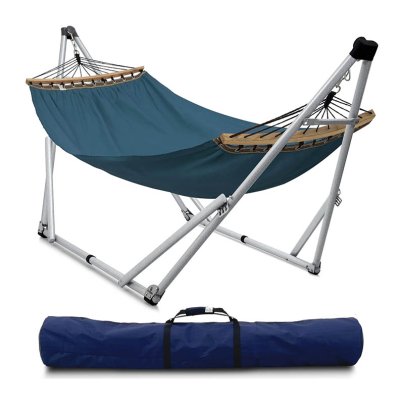The Best Freestanding Hammock Option Tranquillo Universal Canvas Hammock & Foldable Stand