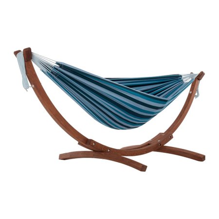  The Best Freestanding Hammock Option Vivere Double Cotton Hammock With Solid Pine Stand
