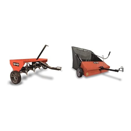  The Best Lawn Sweeper Option Agri-Fab 48-Inch Plug Aerator and 44-Inch Sweeper