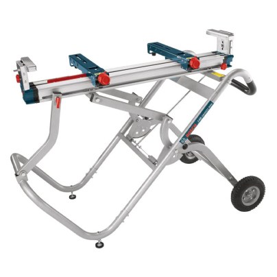 Bosch Portable Gravity-Rise Wheeled Miter Saw Stand on a white background