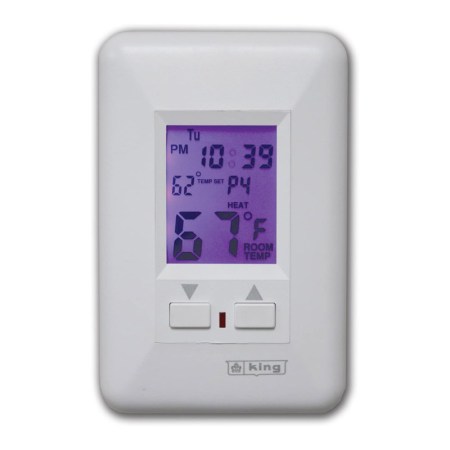 King Programmable Line Voltage Thermostat