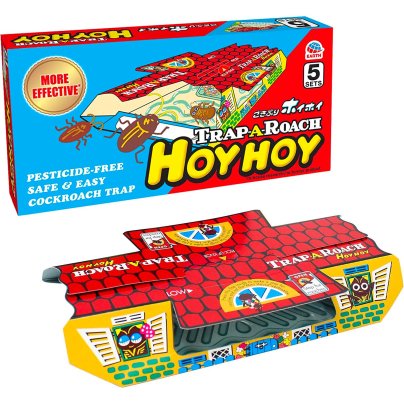 Hoy Hoy Trap-A-Roach Bait Glue Traps on a white background.