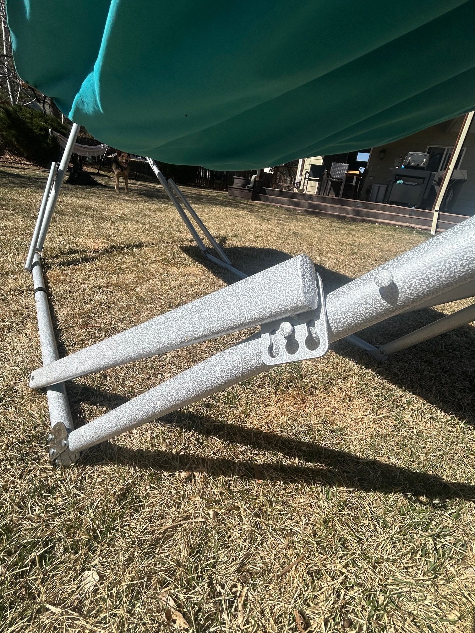 Tranquillo folding hammock height adjustment
