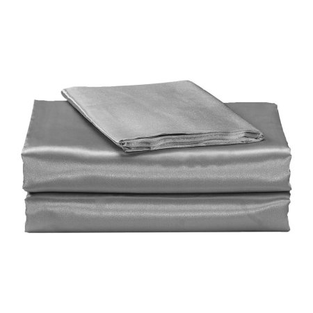  The Best Bed Sheets Option: Mk Home Soft Silky Satin Deep Pocket Sheet Set