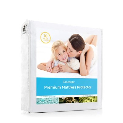 Pack of LINENSPA Premium Smooth Fabric on a white background