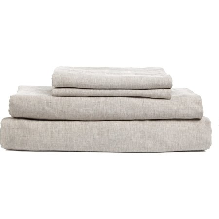  The Best Bed Sheets Option: Dapu Pure Stonewashed Linen Sheets