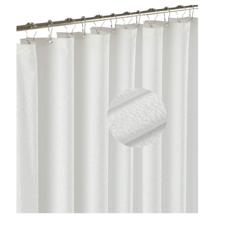 Barossa Design Soft Microfiber Fabric Shower Liner