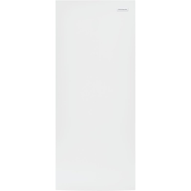  The Frigidaire 16 cu. ft. Frost-Free Upright Freezer on a white background.
