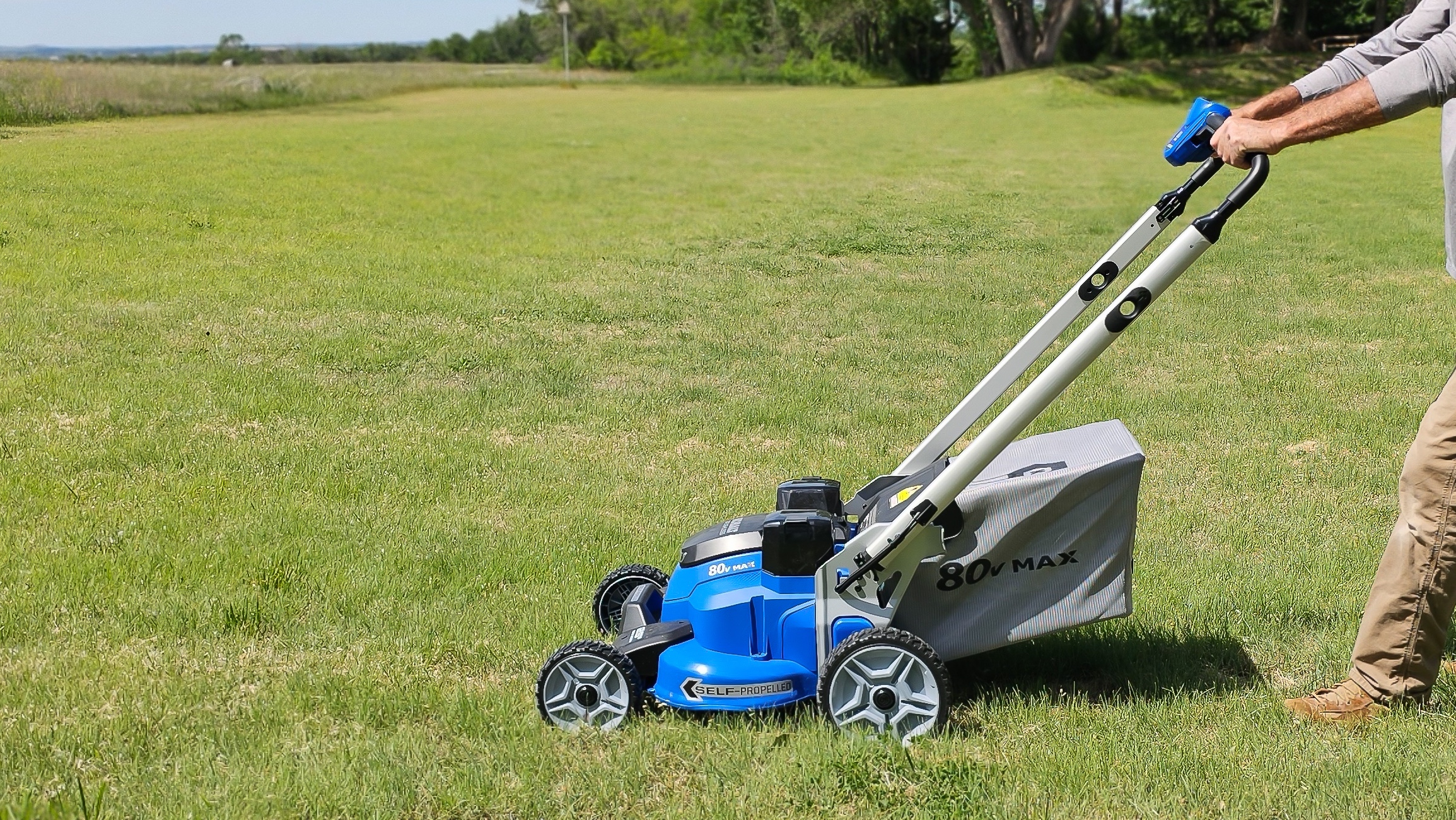 Kobalt mower in action