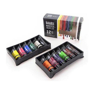 The Best Acrylic Paint Option: Liquitex BASICS 12 Tube Acrylic Paint Set