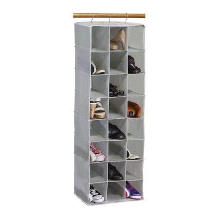 SimpleHouseware 24 Section Hanging Shoe Shelves