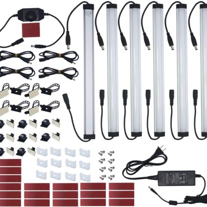 The Best Under Cabinet Lighting Option: Litever 6-Pack Under Cabinet Light Bar Kit