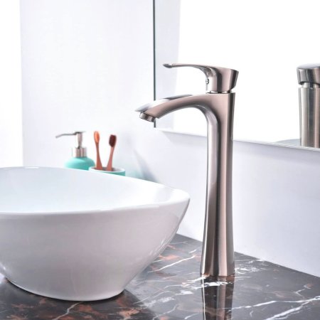  The Best Bathroom Faucets Option: Kingo Home Contemporary Single-Handle Tall Faucet