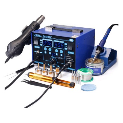 The Best Soldering Station Option: YIHUA 862BD+SMD ESD Safe 2 in 1 Soldering Station