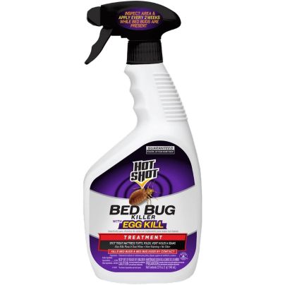 Spray bottle of Hot Shot Ready-to-Use Bed Bug Home Insect Killer