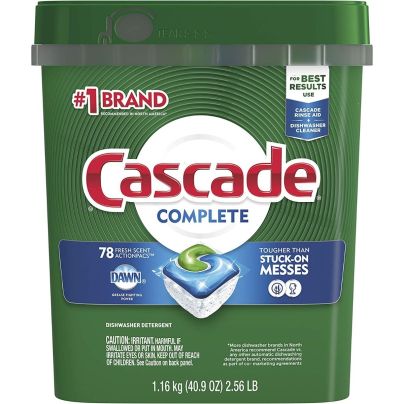 The Best Dishwasher Detergent Option: Cascade Complete Dishwasher Pods