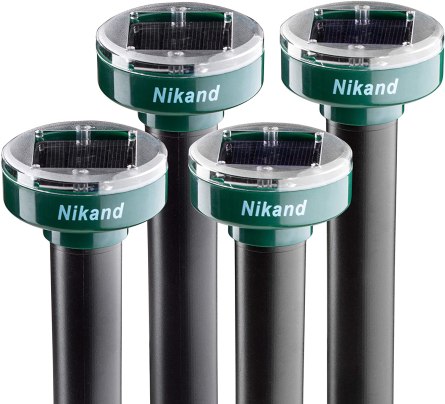 The Best Mole Repellents Option: Nikand Ultrasonic Mole Repellent Stakes