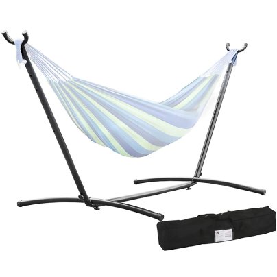 FDW Portable Heavy Duty Steel Hammock Stand with Carrying Case