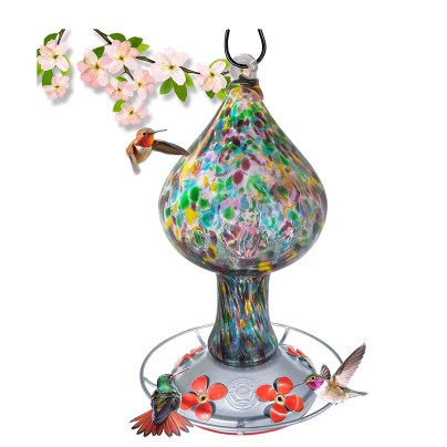 Best Hummingbird Feeder Options: Grateful Gnome Glass Hummingbird Feeder