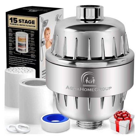  The Best Shower Filter Option: AquaHomeGroup 15 Stage Shower Filter with Vitamin C