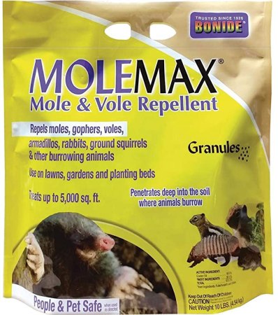 Bonide Molemax Mole u0026 Vole Repellent Granules