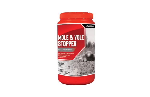 Animal Stoppers 2.5 lb. Mole & Vole Stopper Animal Repellent, Ready-to-Use Granular ShakerJug