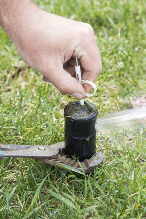 Sprinkler Repair: Cleaning Sprinkler Head