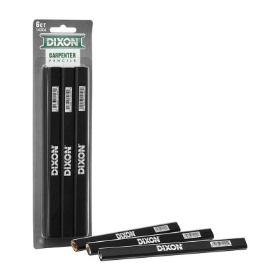 The Best Carpenter Pencil Option: DIXON Industrial Carpenter Pencils, 6-Pack