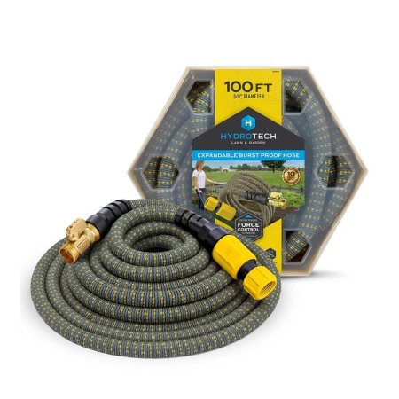  The Best Expandable Hose Option HydroTech 100-Foot Expandable Burst-Proof Garden Hose