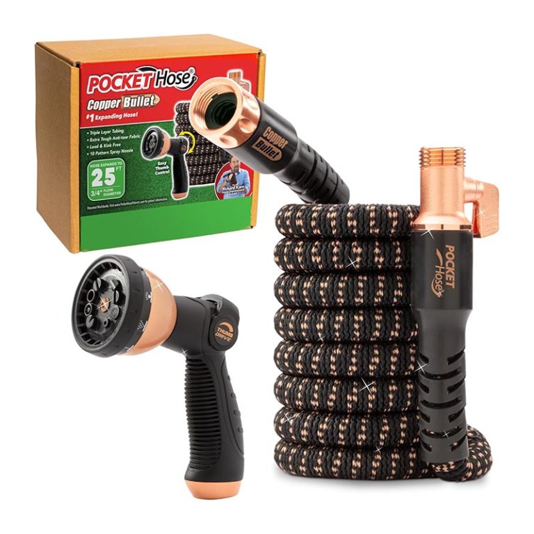  The Best Expandable Hose Option Pocket Hose Copper Bullet Expandable Garden Hose