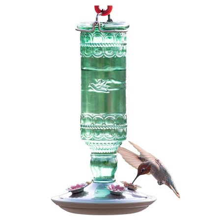 Perky-Pet Antique Bottle Glass Hummingbird Feeder