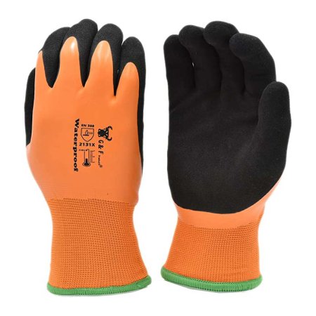  The G&F Products 1628 Waterproof Winter Work Gloves on a white background.