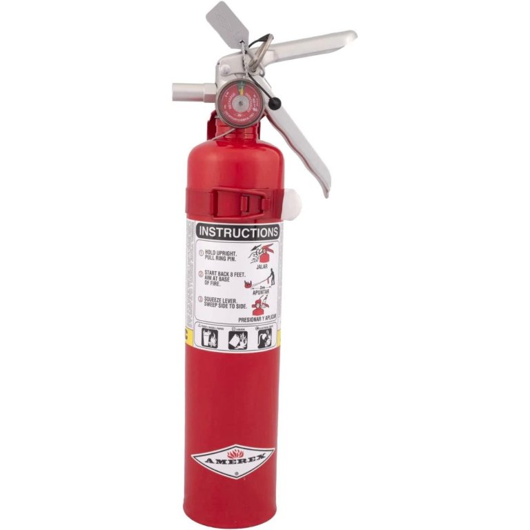  The Amerex 2.5-Pound B417T ABC Fire Extinguisher on a white background.