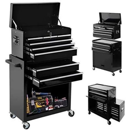 On Shine High Capacity Rolling Tool Chest with Wheels
