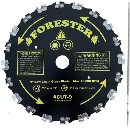 Forester Chainsaw 20-Tooth 9-Inch Brush Blade