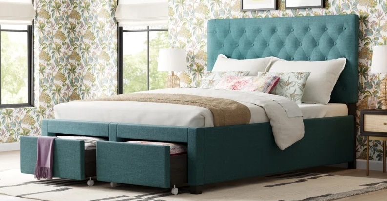Lark Manor Anekey Upholstered Storage Bed