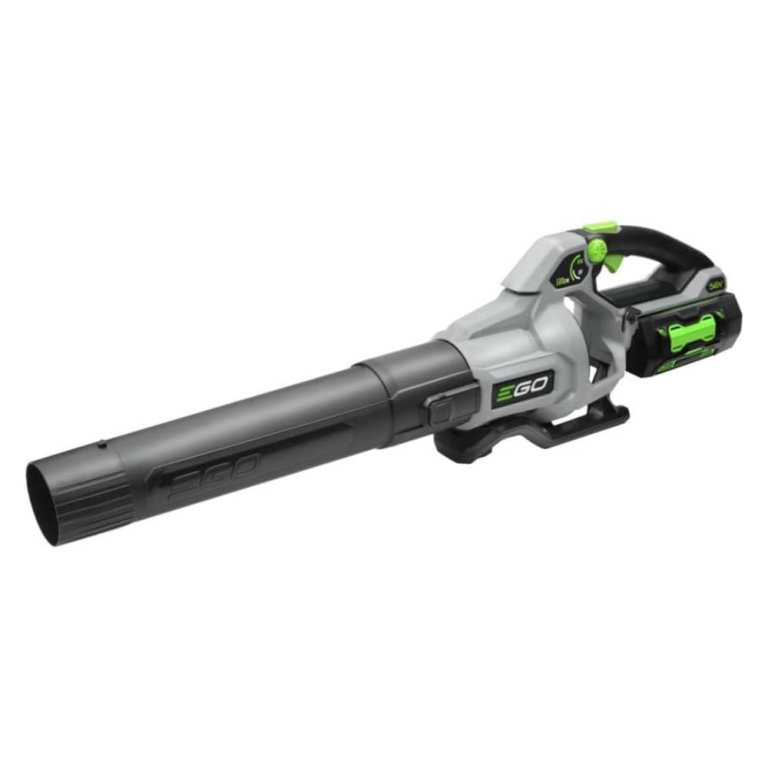The Ego Power+ 580 CFM Cordless Lawn Blower on a white background.
