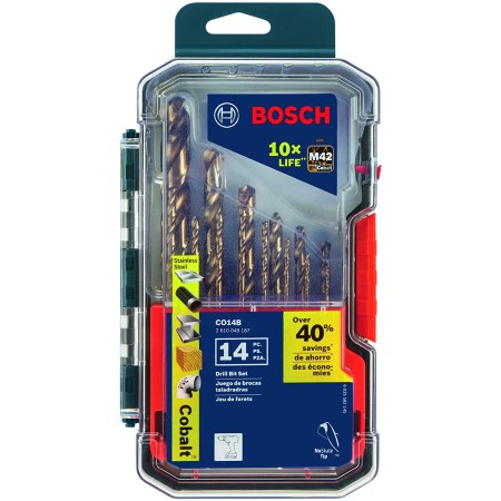 Bosch CO14B 14-Piece Cobalt M42 Drill Bit Set