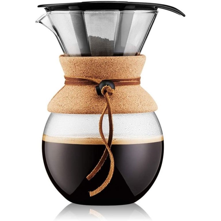 The Best Coffee Maker Option: Bodum Pour Over Coffee Maker with Permanent Filter