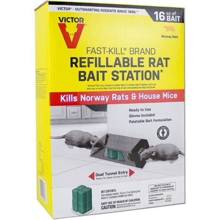 Victor Fast-Kill Brand Refillable Rat Bait Station