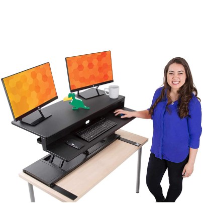 The Best Standing Desk Converter Options: Flexpro Power 40 Inch Electric Standing Desk-V2