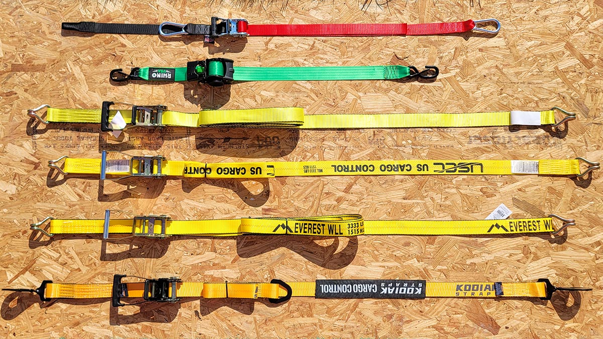 Group shot of straps