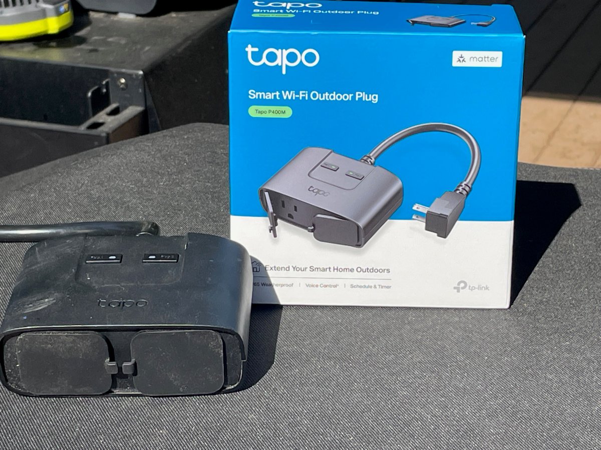 TP-Link Tapo P400M Smart Wi-Fi Outdoor Plug