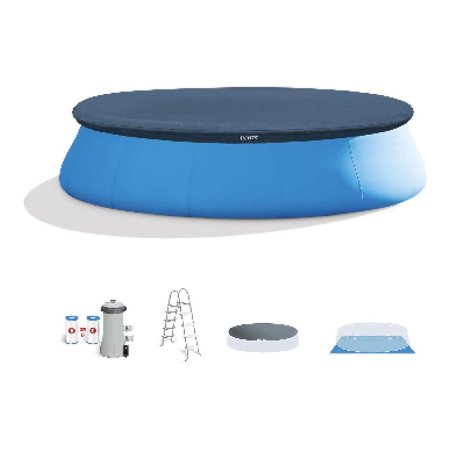  Intex 15-Foot by 48-Inch Easy Set Inflatable Pool on a white background